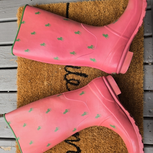 Polo Ralph Lauren Pink Womens Rain Boots - Picture 15 of 16